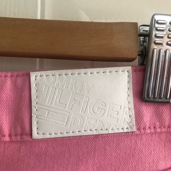 PINK DENIM SKIRT JEAN SKIRT TOMMY HILFIGER ELLE WOODS MEAN GIRLS VIBES - Picture 6 of 10